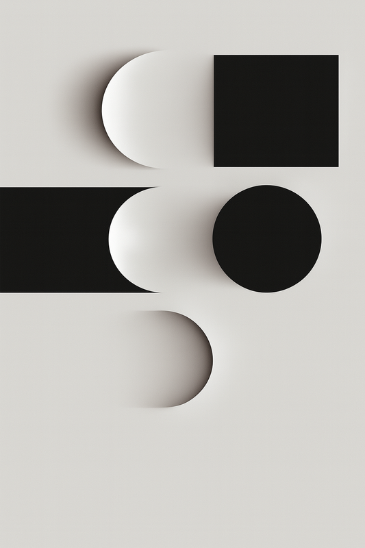 Lunar Divide – Abstract Gradient Wall Art Print (Digital Download)