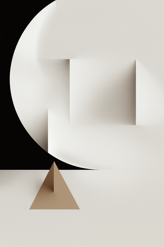 Geometric Horizon – Abstract Gradient Wall Art Print (Digital Download)