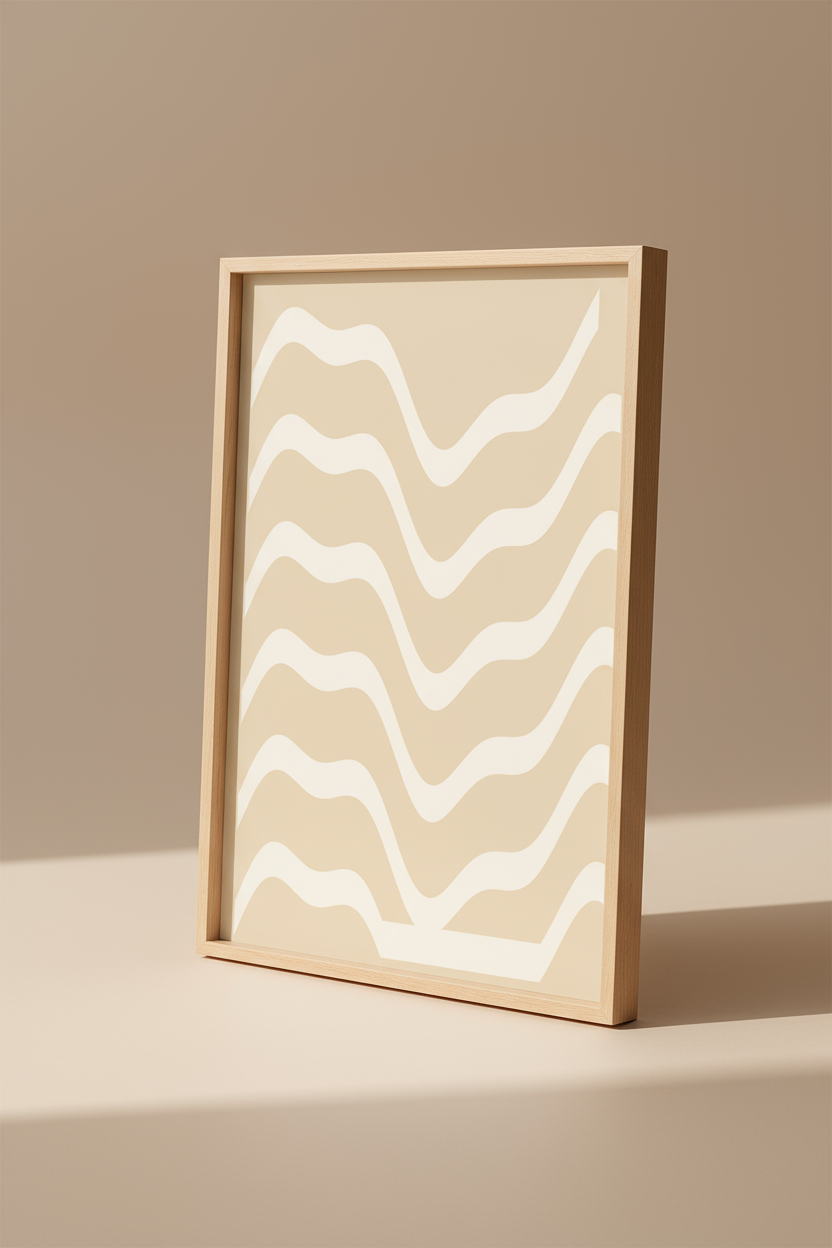 Flowing Waves – Abstract Contemporary Wall Art Print (Digital Download)