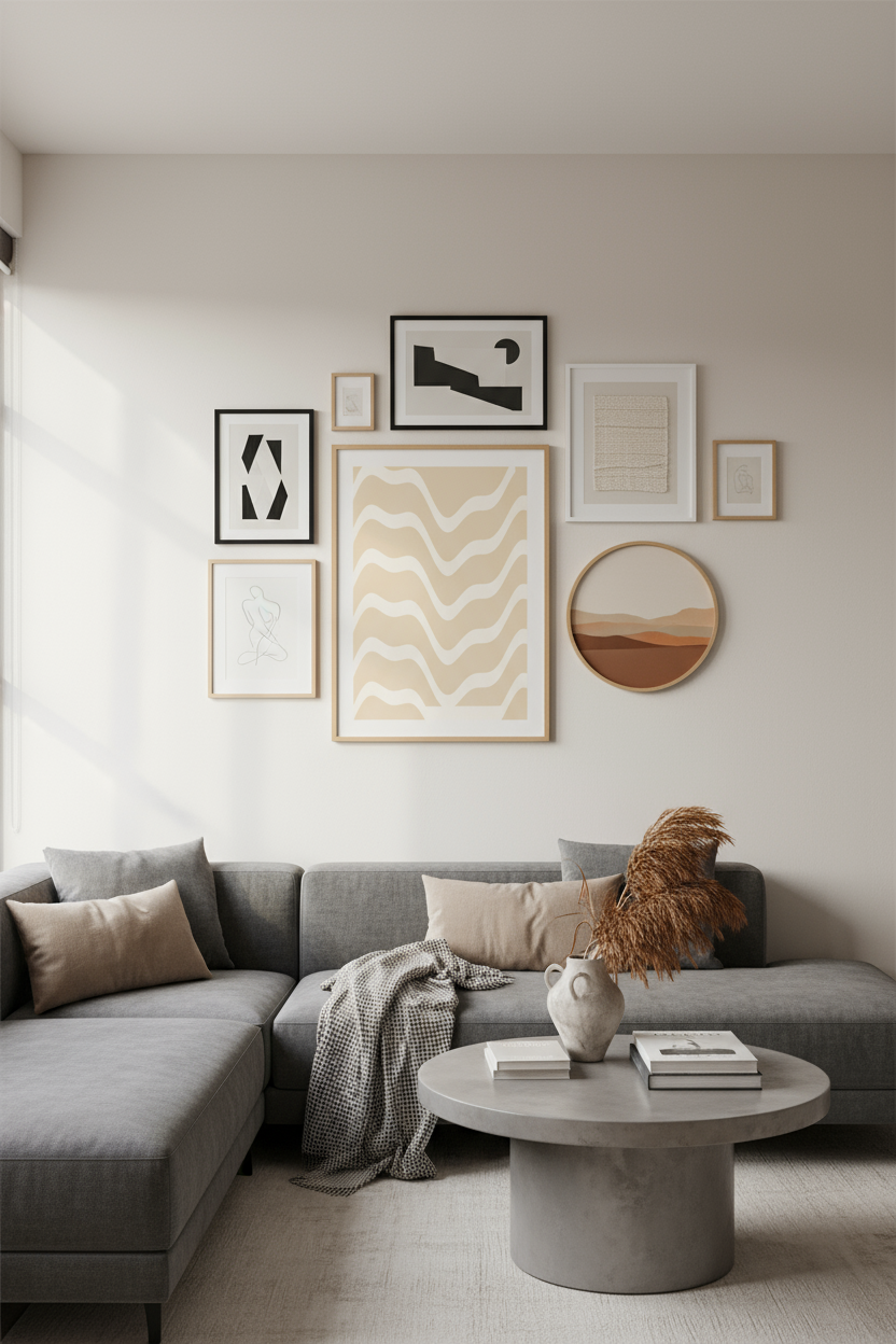 Flowing Waves – Abstract Contemporary Wall Art Print (Digital Download)
