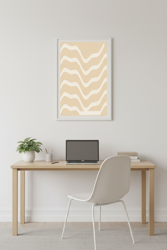 Flowing Waves – Abstract Contemporary Wall Art Print (Digital Download)
