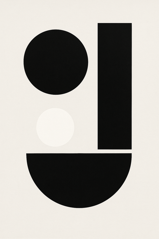 Form Balance - Abstract Gradient Wall Art Print (Digital Download)