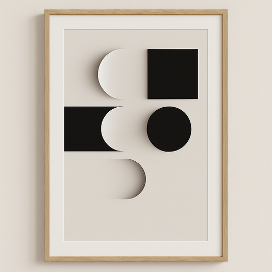 Lunar Divide – Abstract Gradient Wall Art Print (Digital Download)