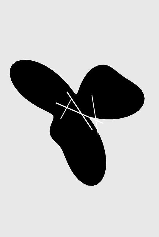Monochrome Motion – Minimal Abstract Wall Art Print (Digital Download)