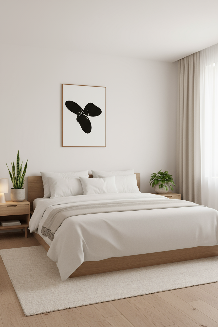 Monochrome Motion – Minimal Abstract Wall Art Print (Digital Download)