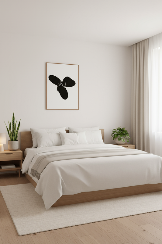Monochrome Motion – Minimal Abstract Wall Art Print (Digital Download)