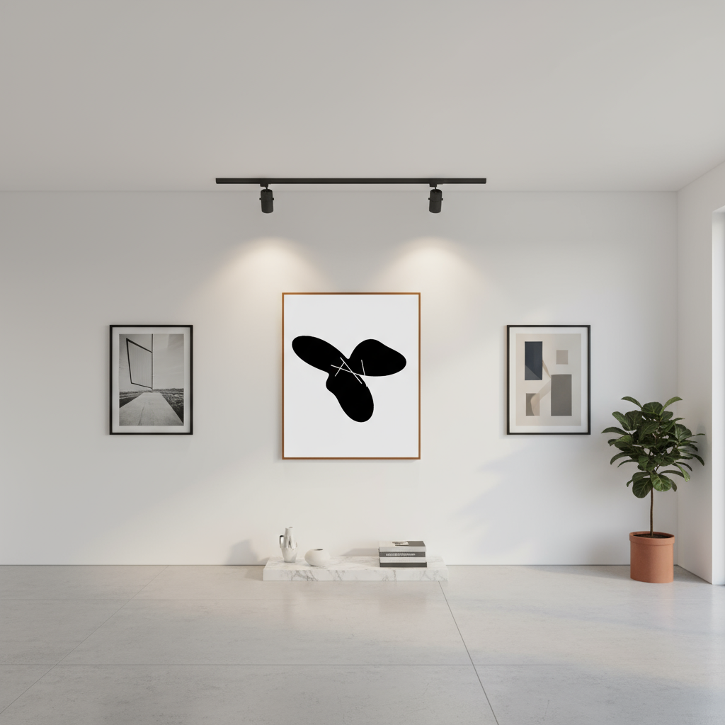 Monochrome Motion – Minimal Abstract Wall Art Print (Digital Download)