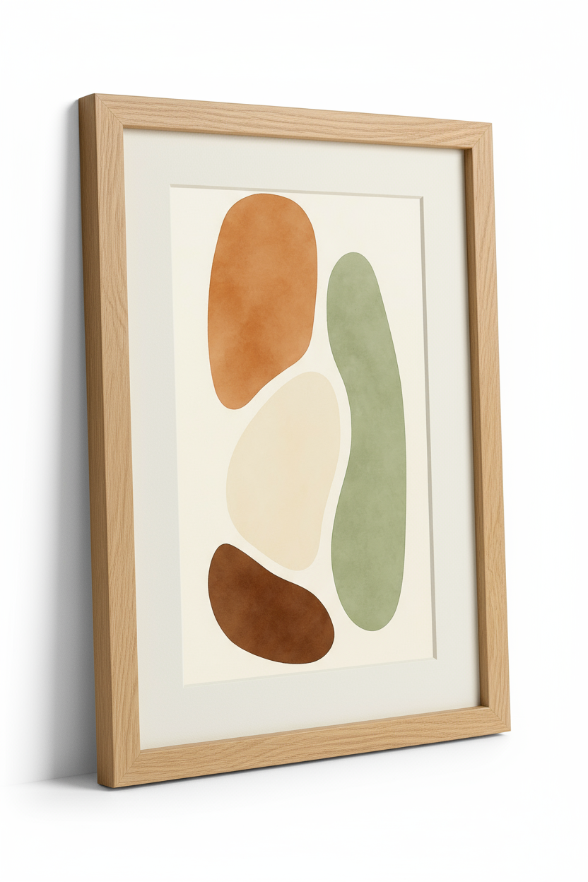 Organic Flow – Abstract Earthy Wall Art Print