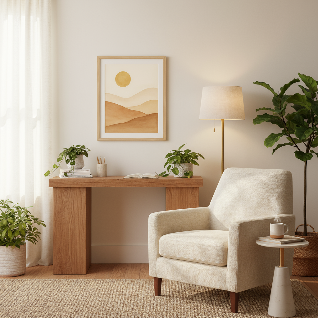 Golden Dunes ā Abstract Earthy Landscape Print š (Digital Download)