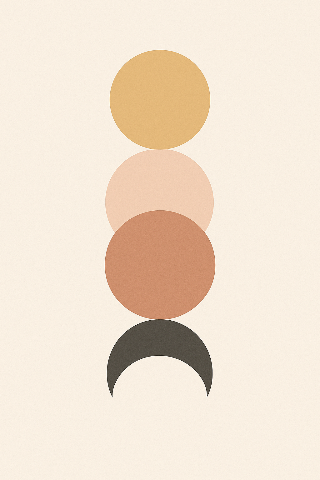 Eclipse Alignment – Modern Abstract Celestial Wall Art Print (Digital Download)