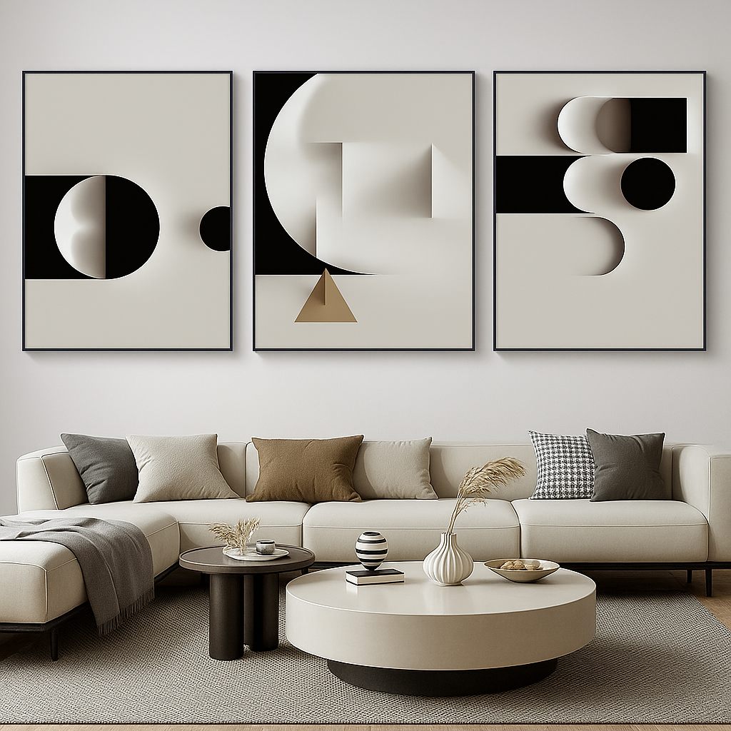 Ecliptic Harmony – Abstract Gradient Triptych (Digital Download)