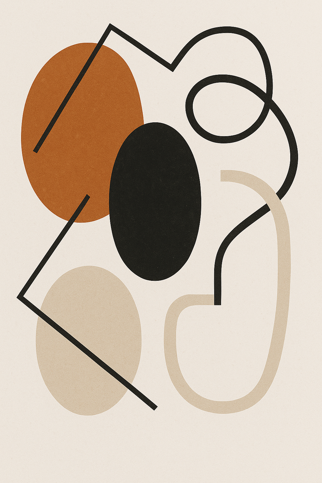 Everyday Abstraction – Modern Minimalist Wall Art Print (Digital Download)