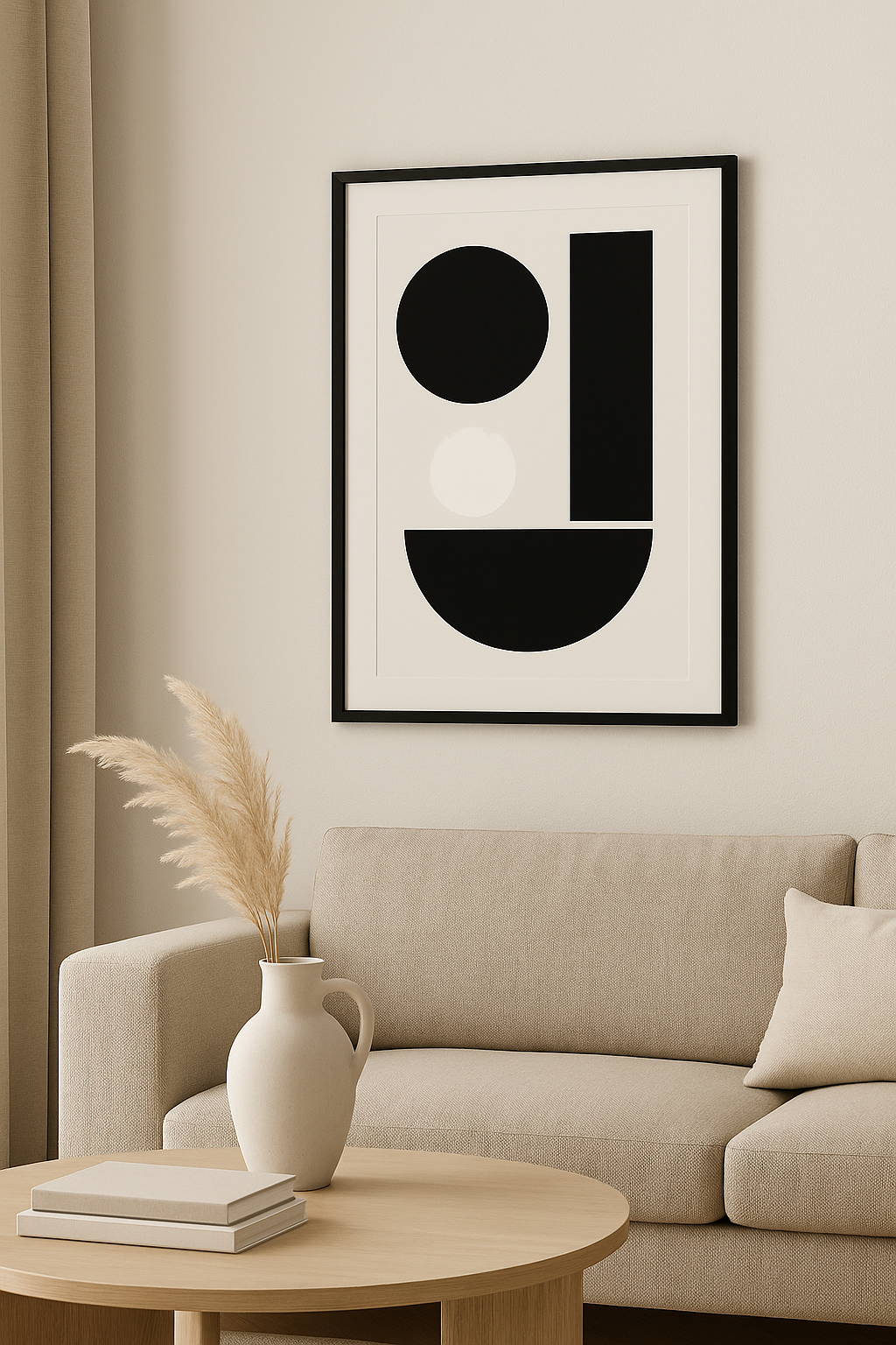 Form Balance - Abstract Gradient Wall Art Print (Digital Download)