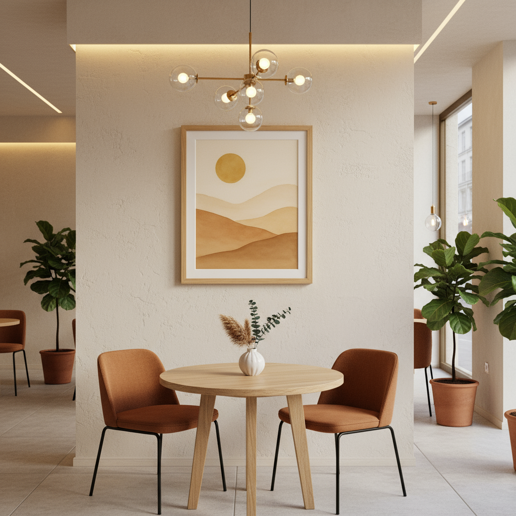 Golden Dunes – Abstract Earthy Landscape Print 🌞 (Digital Download)