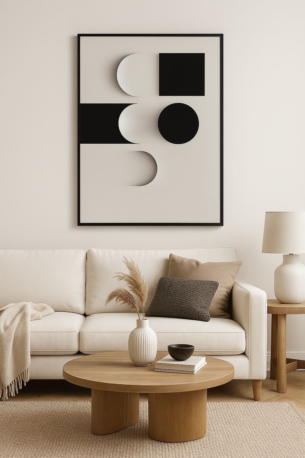Lunar Divide – Abstract Gradient Wall Art Print (Digital Download)