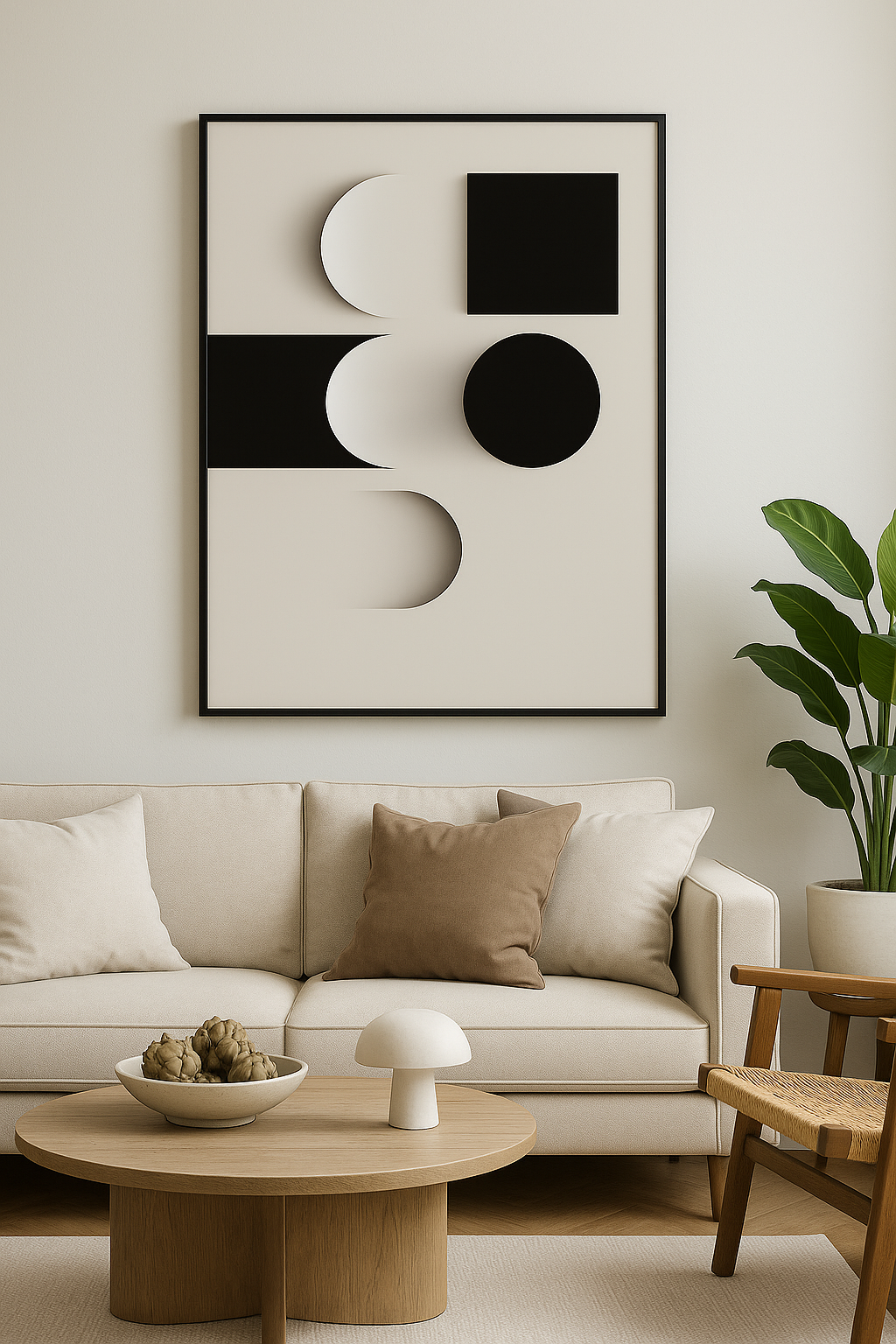 Lunar Divide – Abstract Gradient Wall Art Print (Digital Download)