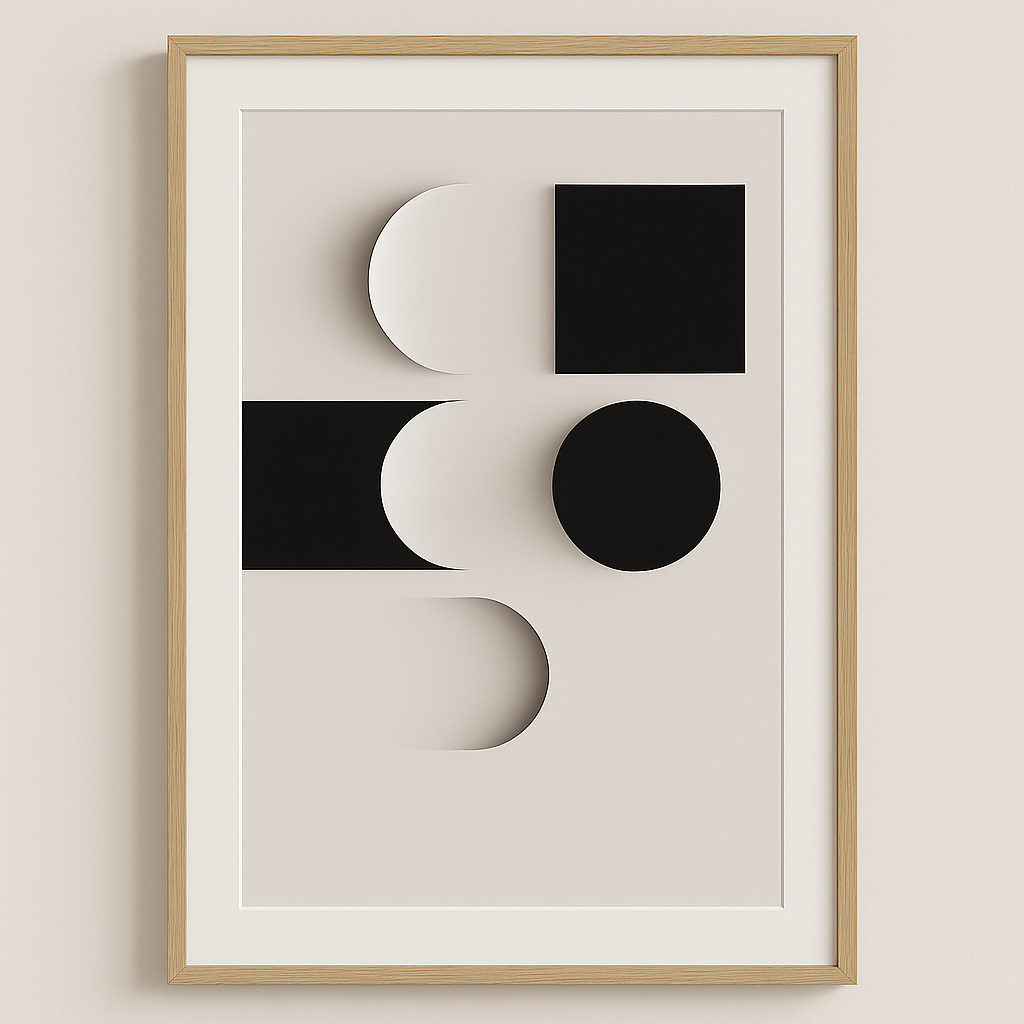 Lunar Divide – Abstract Gradient Wall Art Print (Digital Download)