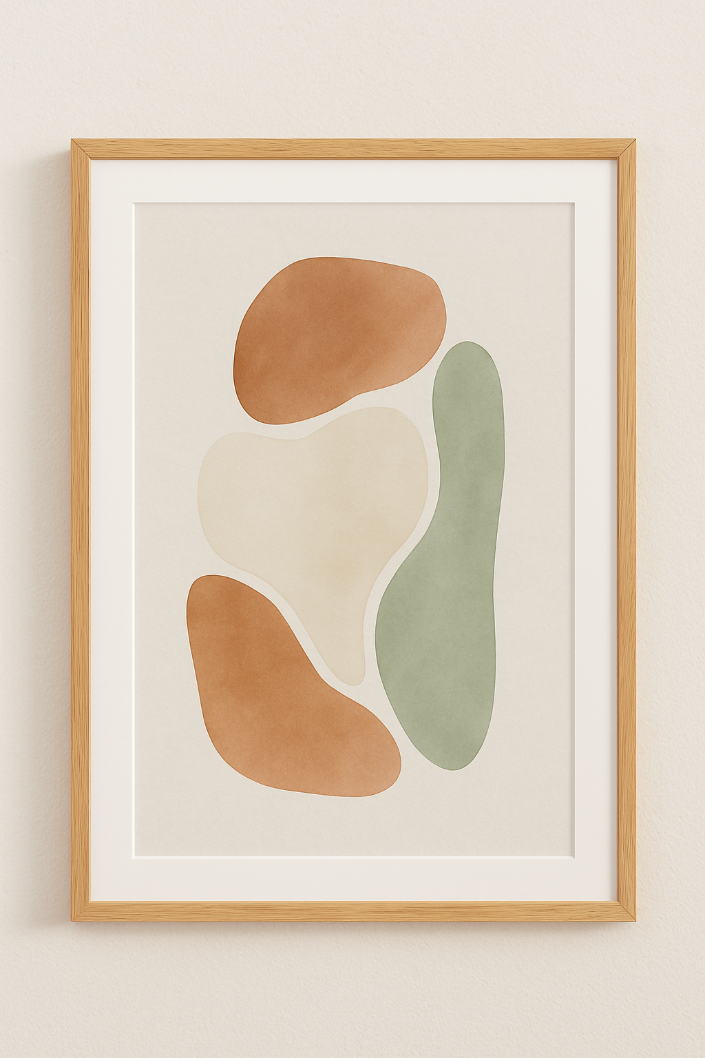 Organic Balance – Abstract Earthy Wall Art Print