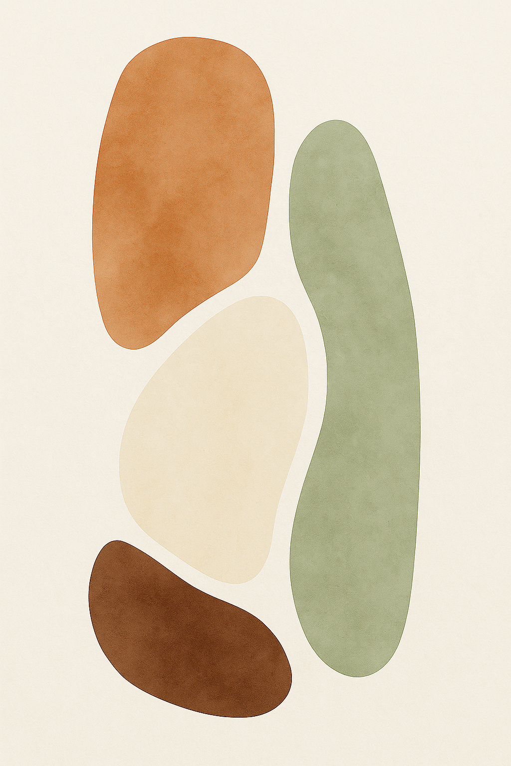 Organic Flow – Abstract Earthy Wall Art Print