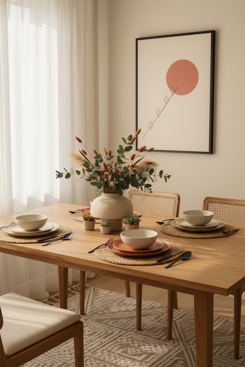 Terracotta Horizon - Abstract Contemporary Wall Art Print (Digital Download)