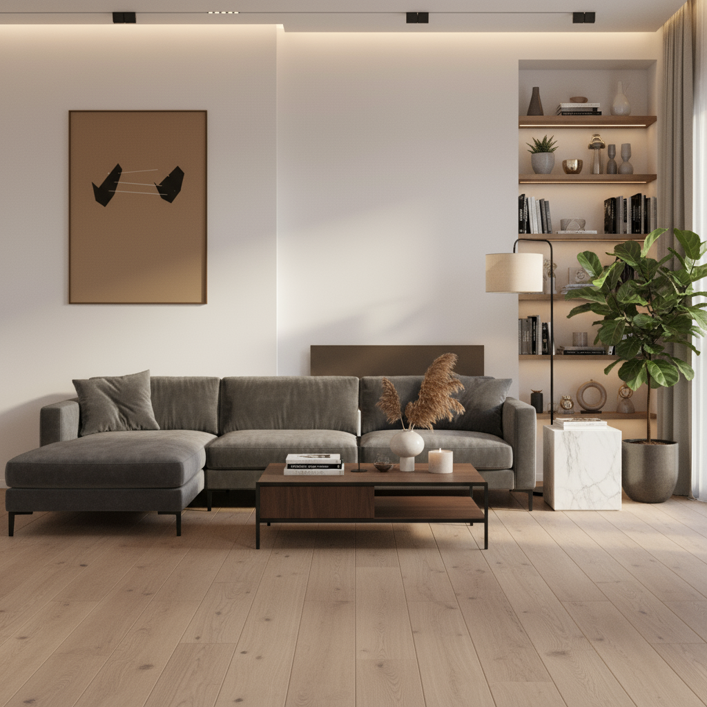 Two Brown Forms - Minimal Abstract Wall Art Print (Digital Download)