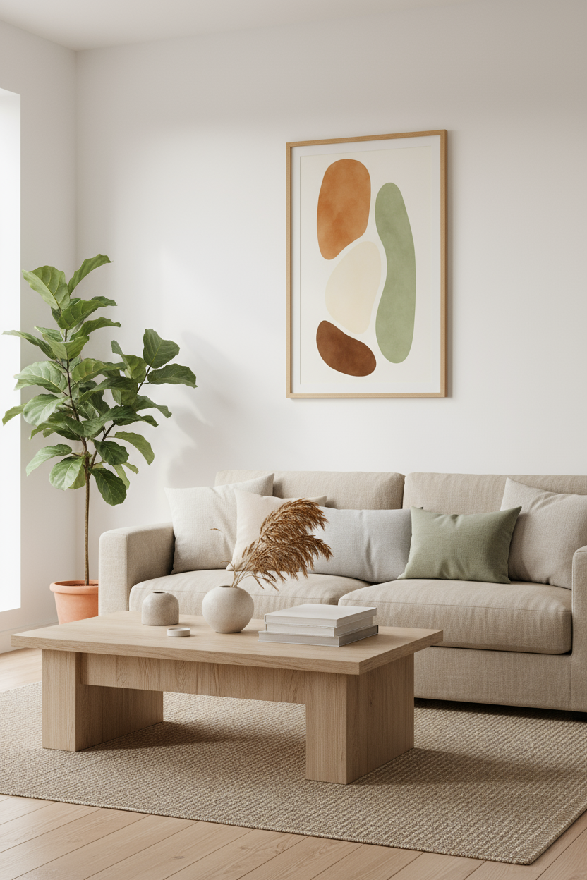 Organic Flow – Abstract Earthy Wall Art Print