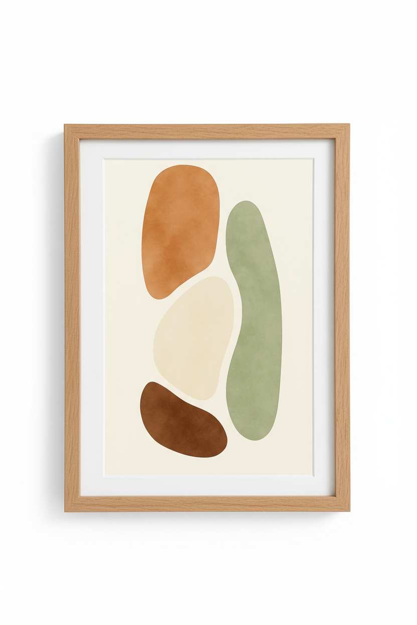 Organic Flow – Abstract Earthy Wall Art Print