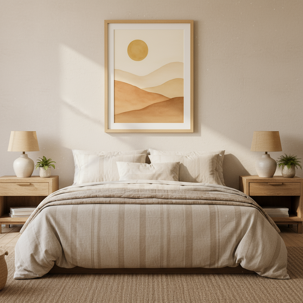 Golden Dunes – Abstract Earthy Landscape Print 🌞 (Digital Download)